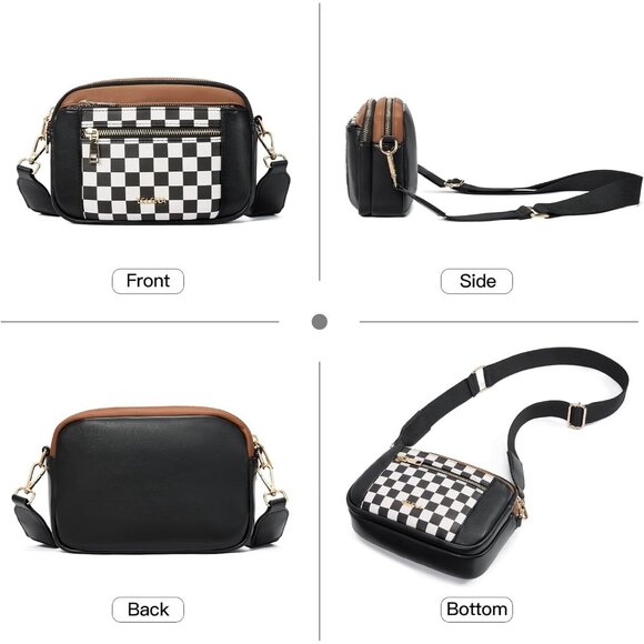 Telena Women Dark Beige Vegan Leather Shoulder Handbags With Adjustable Strap - Picture 7 of 7